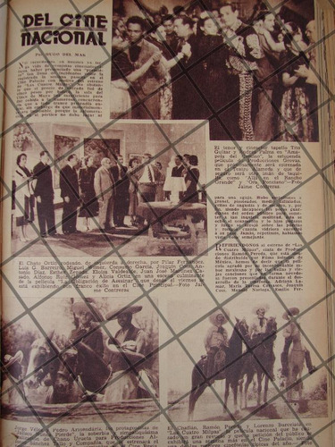 Afiche Antiguo Estrenan Pelicula. Las 4 Milpas 1936