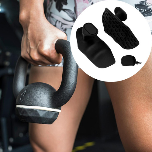 Los Apretones Del Gimnasio Para El Levantamiento De Negro