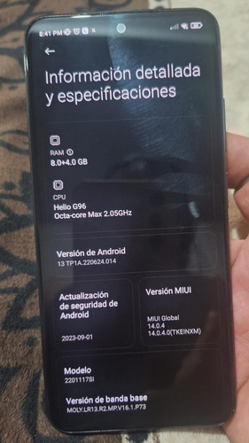 Celular Redmi Note 11 S 5 G Negro 128 Gb Y 8 En Ram (Usado)
