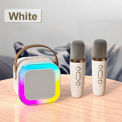 Karaoke Hine Con 2 Micrófonos Inalámbricos, Altavoz Portátil