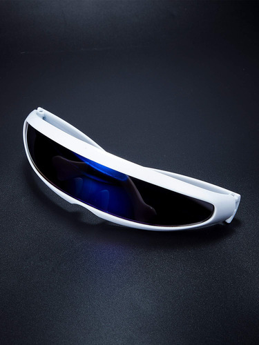 4 Pares De Lentes De Sol Futuristas Angostos Con Diseno De R