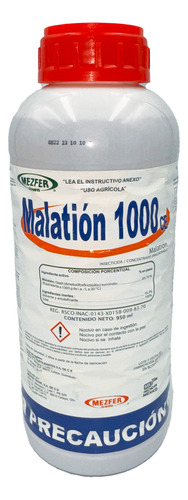 Insecticida De Contacto E Ingestión Malation Mezfer 950 Ml