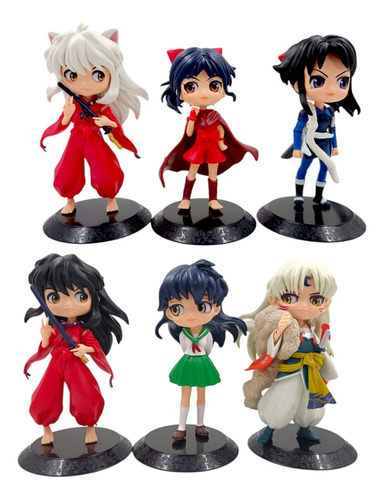 6 Figuras  Inuyasha Q Posket Anime Colección 13cm