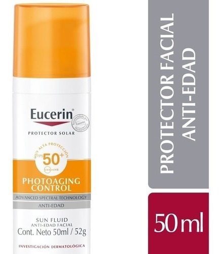 Eucerin Sun Protector Solar Fps 50 Fluido Antiedad Facial