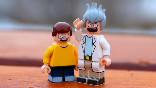 Mini Figuras Lego Rick E Morty - Bonecos Presente Geek Nerd 1 Rick