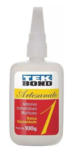 Colas Instantânea Adesiva Para Artesanato Tek Bond Nº1 100g