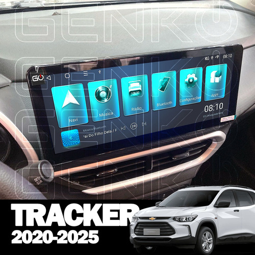 Multimídia Exclusiva Tracker 12.3 Android Carplay Sem Fio