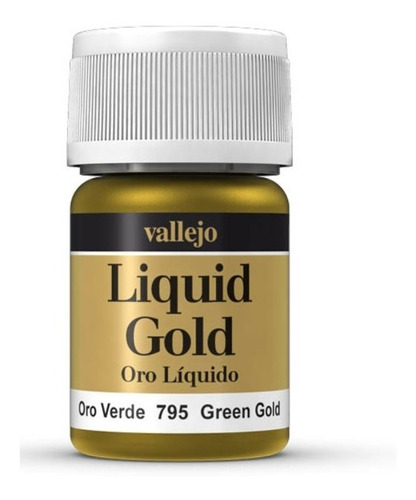 Vallejo Liquid Gold Oro Liquido Verde 795 P/ Plastimodelismo
