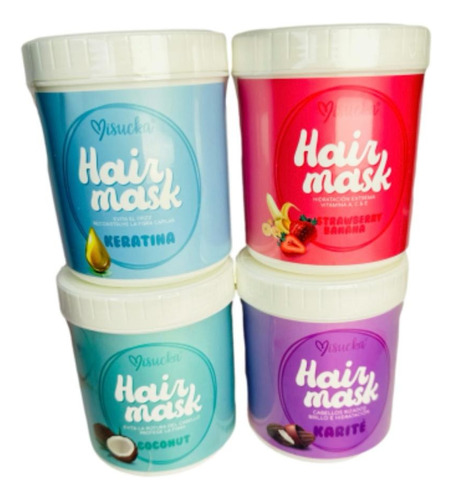 Cuatro Mascarillas Capilares De 500ml Marca Mysucka