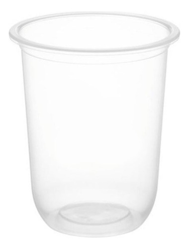 Vasos Curvos De Plástico 490ml Caja 1000 Pzas Tapa Sellable