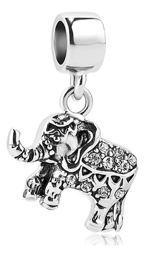 Roy Lopez Lucky Elephant Dangle Animal Charm Bead Se Adapta 