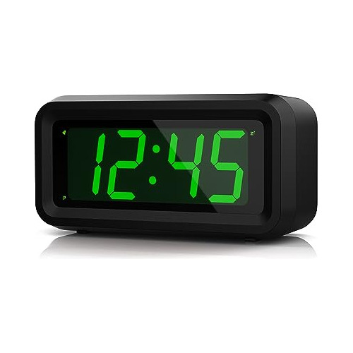 Kwanwa Clock, Alarm Clock, Digital Clock, 1.2inch Led Lit Up
