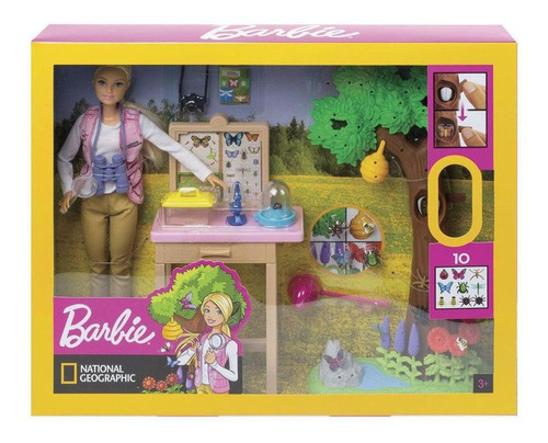 Barbie Nat Geo Cuidadora De Mariposas Gdm49