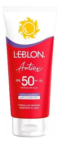 Bloqueador Solar Leblon Antiox 90 Gr Fps 50+