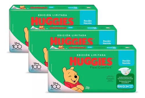 Huggies Flexi Comfort Recién Nacido por 34 - Pañales Oeste