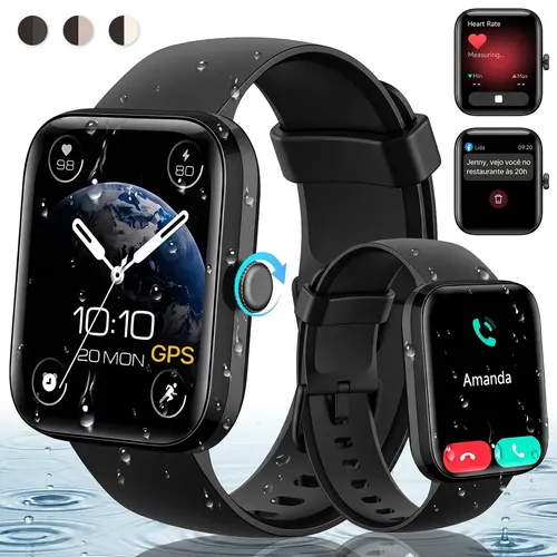 Relógio Inteligente Smartwatch GPS Autônomo Chamadas Bluetooth NO...