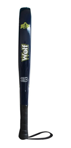 Imagen 3 de 3 de Paleta de pádel Black Crown Wolf 2020 negra, verde y blanca
