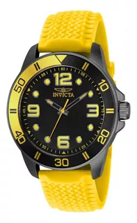 Reloj Para Hombres Invicta Pro Diver 40037 Amarillo Color de la correa Bronce de cañón