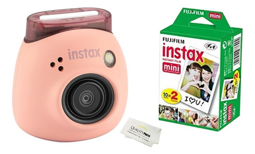 Fujifilm Cámara Digital Instax Pal Con 20 Impresiones De Fujifilm (rosa Polvo)