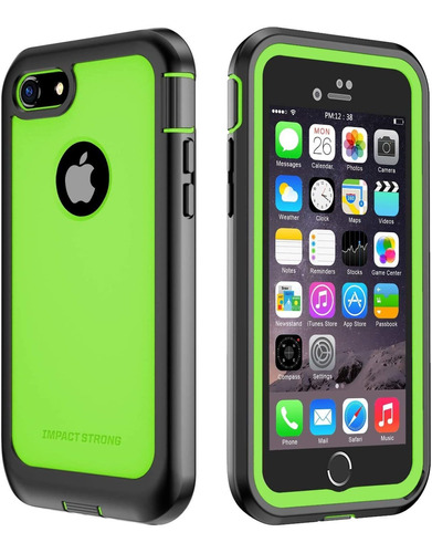 Funda Para iPhone 7 2016, Verde/negro/resistente