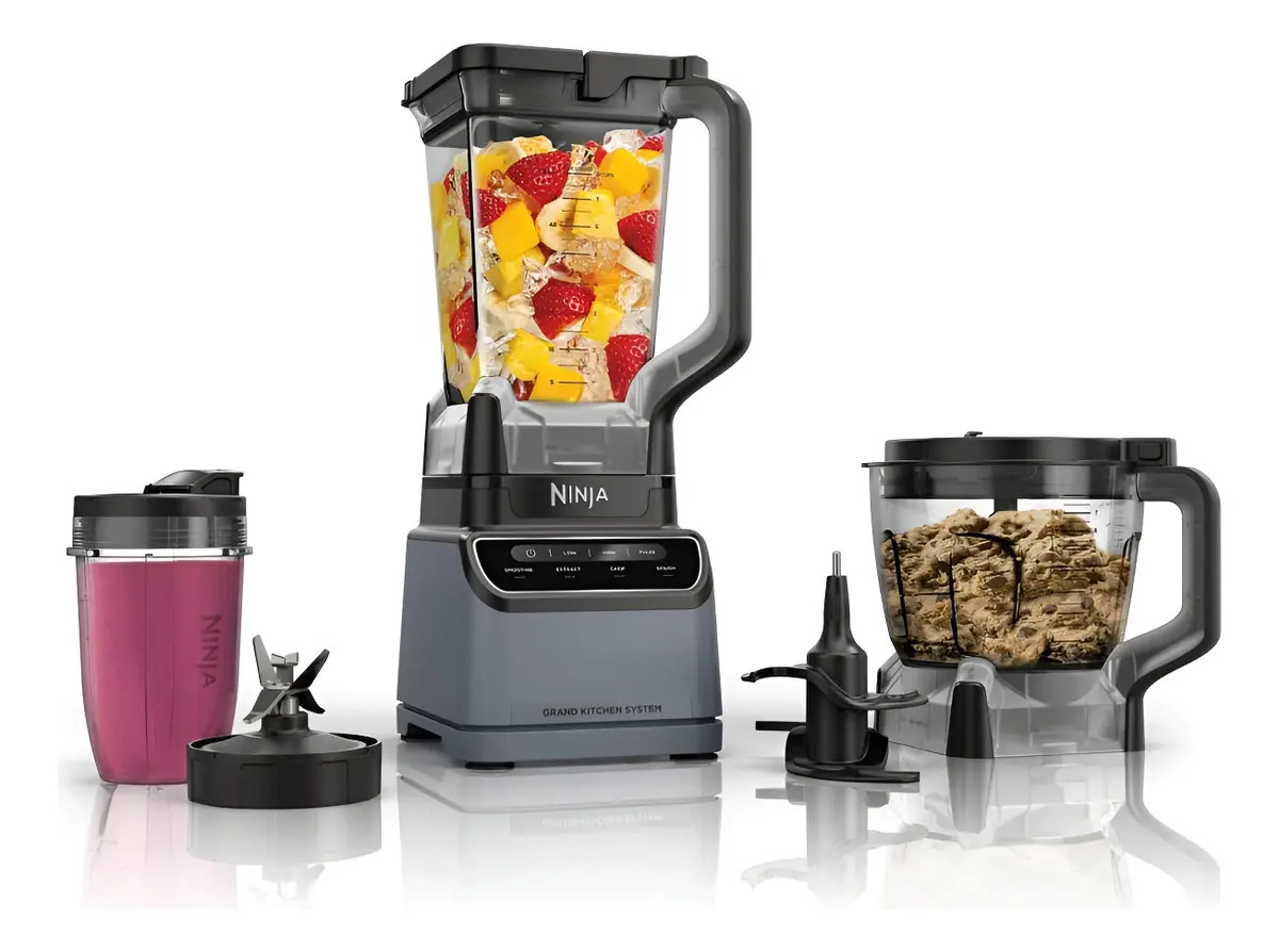 Licuadora Y Procesador Ninja 4 Programas 72 Oz 1200w Ks500 Negro