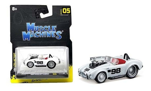 Muscle Machines 1:64 1964 Shelby Cobra #98 - 15551wh