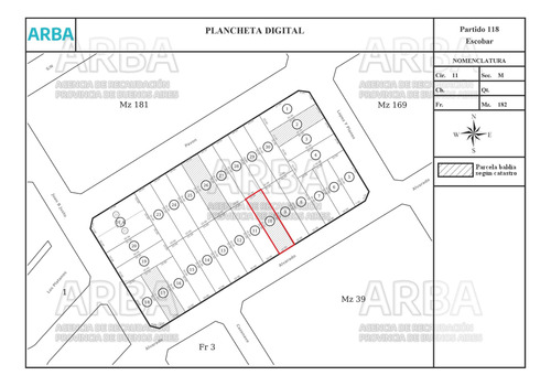 Lote 350m2 En Venta En Matheu, Escobar