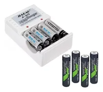 Comprar Pilas Aaa Recargables Cargador Pila Aa Cargador + 4 Pilas Aa