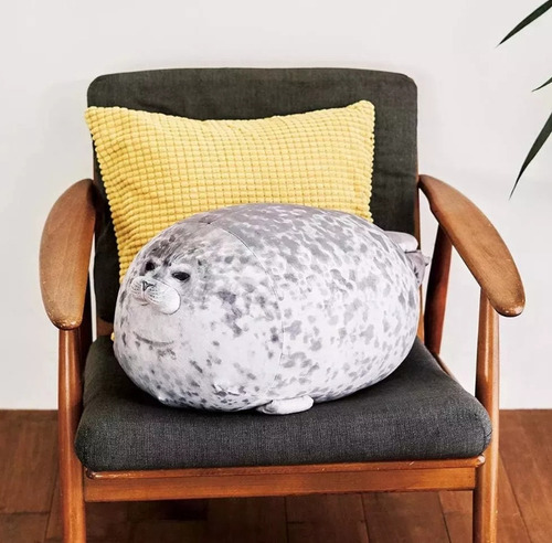 Almohada Con Forma De Foca De Peluche, 60 Cm, Sello Gordo Mo