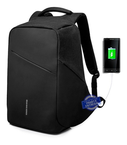 Mochila Anti Furto Usb Notebook Masculino Feminina Brinde 