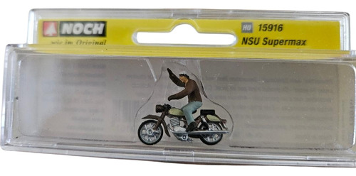Figura Noch, Escala H0 15916 Motociclista Y Su Moto