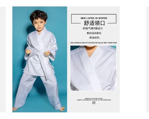 Kimono Judío Para Niños Karate Taekwondo Traje De Entrenamie
