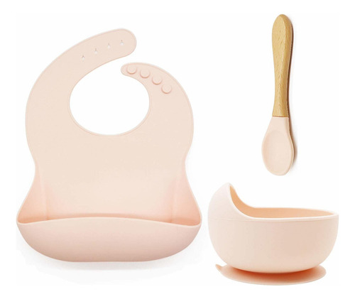 Ginbear Silicone Baby Feeding Set, Baby Bowls With Suctio