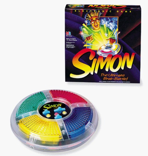1994 Simon Vintage Juego Electrónico (cuerpo Limpio; Tamaño 