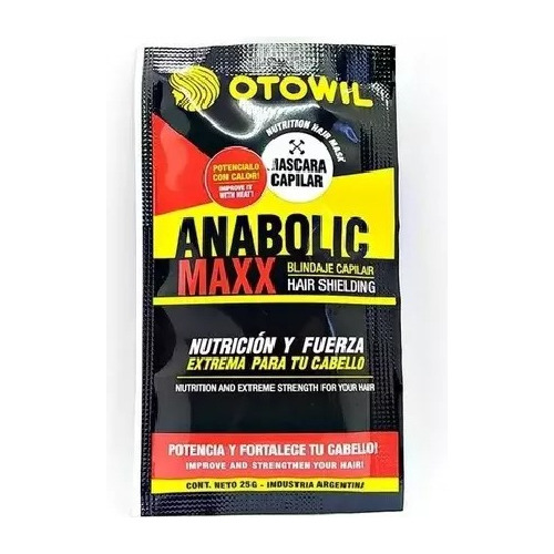 Mascara Capilar Anabolic Maxx - Nutricion Fortalecedor X12 U