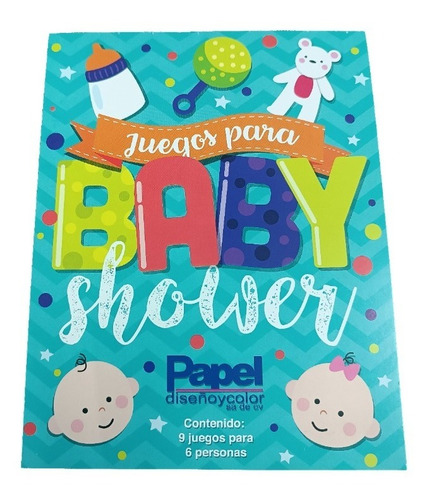 Libro De Juegos Baby Shower 9 Juegos Para 6 Personas