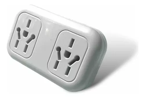 Adaptador Enchufe Americano Pata Recta Y Redonda A Oblicua - DIGITOSHOP