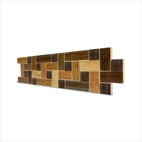 Guarda Decorativa Cuadros Madera Marron 25 X 6.5 Cm