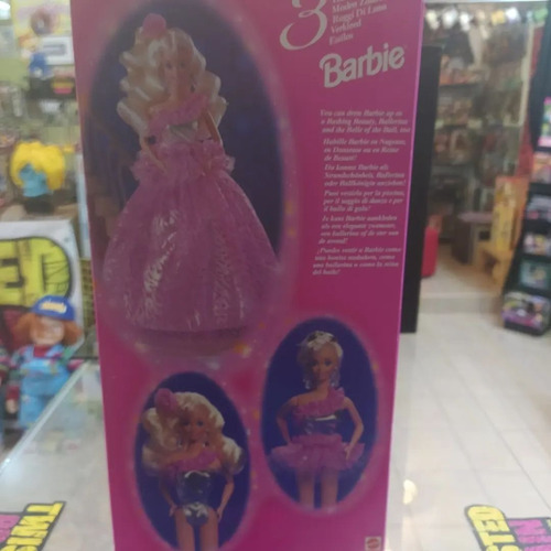 Vintage Barbie 3 Looks /3 Estilos (Usado)