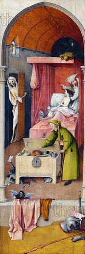 Cuadro La Muerte Y El Avaro - El Bosco - Año 1485/90