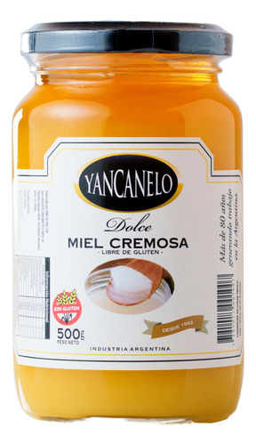 Miel Cremosa Yancanelo 500gr X 1u Sin Tacc