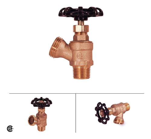 6856-5 Boiler Drain Valve With Stuffing Box, 3/4 In. Mi...