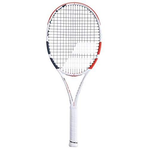 Babolat Pure Strike 100 Tennis Racquet - Strung Con 16g Whit