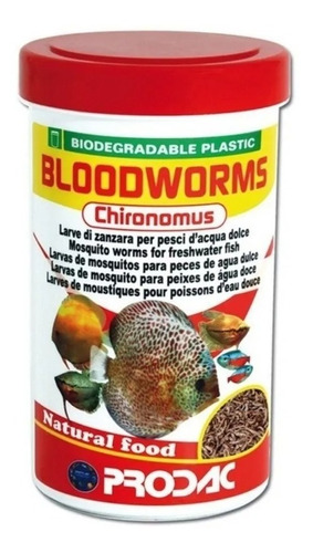 Alimento Prodac Peces Bloodworms Larva De Mosquito 7gr Betta