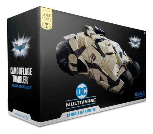 Camouflage Tumbler Vehículo Batman Dark Knight Mcfarlane Camouflage Tumbler Caqui