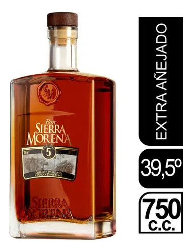 Ron 5 Años Extra Añejo Sierra Morena 750cc (6uni) Super