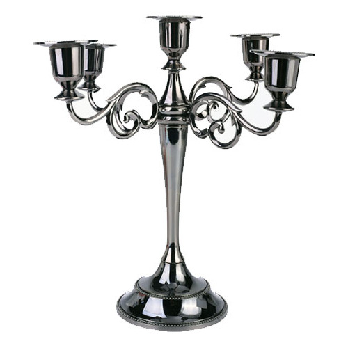 Candelabro Menorah Con 5 Velas Para Israel Judío, Grande, Do