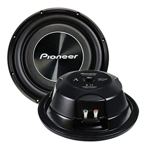 Subwoofer plano Pioneer 12 1500w 1 bobina Ts-A3000ls4 4 ohm cor preta
