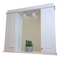 Comprar Botiquin De Baño Espejo Laquead Blanco 2 Puertas 82cm X 71cm
