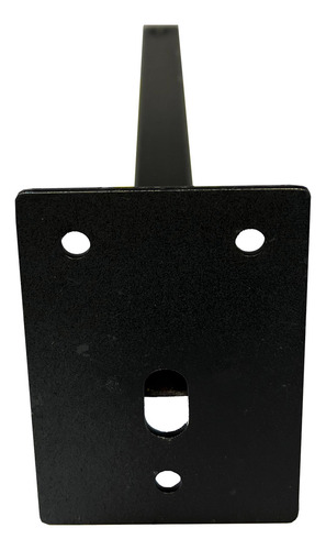 Kit 10 Suporte Braço Para Refletor Led Inclinado 40cm Parede Cor Preto